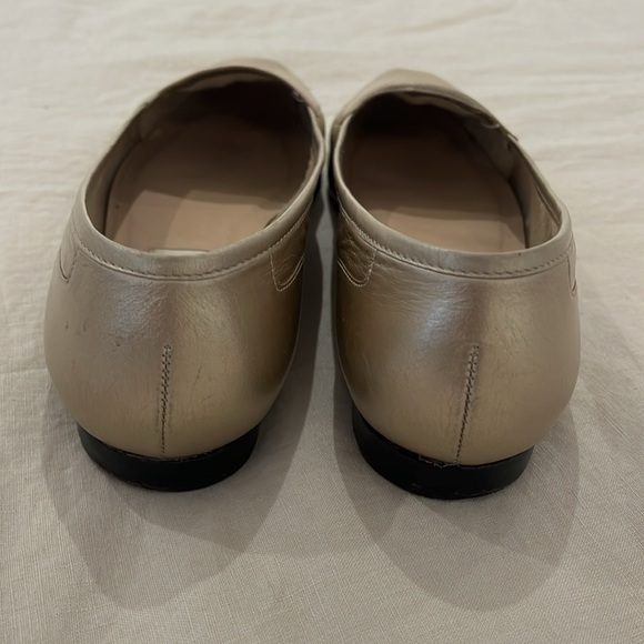 Vintage gold leather shoes - Picture 3 of 8
